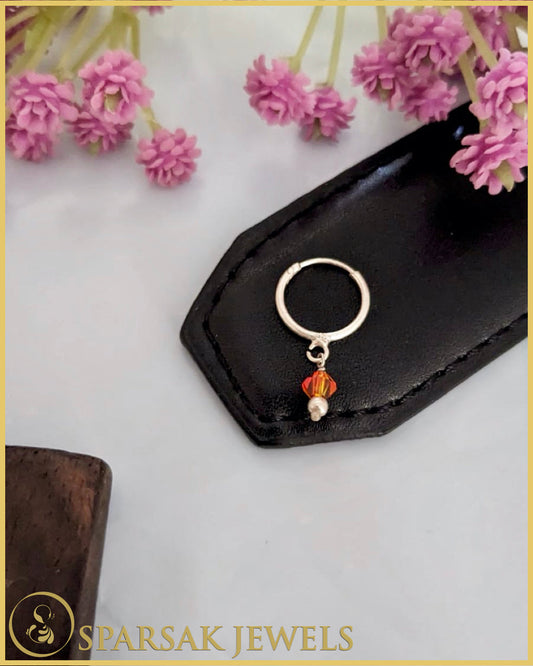 Silver Temple Nosepin for Sacred Beauty