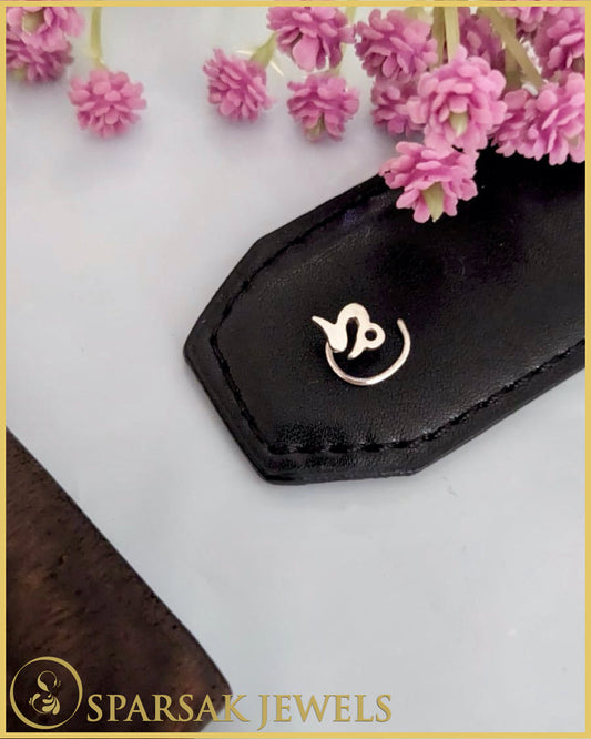 Silver Capricorn Nosepin - Handcrafted Zodiac Jewelry by Sparsak Jewels