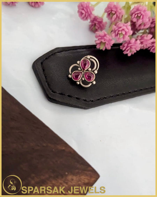 Silver Temple Nosepin by Sparsak Jewels