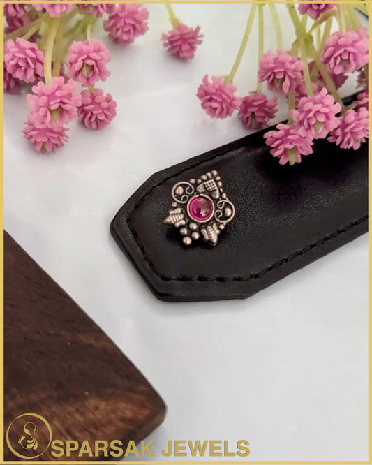 Contemporary Silver Nosepin by Sparsak Jewels