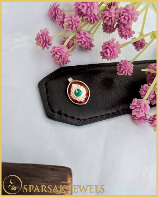 Traditional Indian Silver Nose Ring by Sparsak Jewels