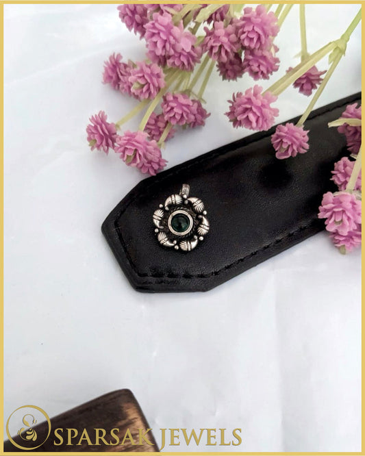 Silver Nosepin Inspired by Indian Royalty by Sparsak Jewels