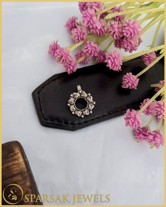 Traditional Indian Silver Nose Ring by Sparsak Jewels