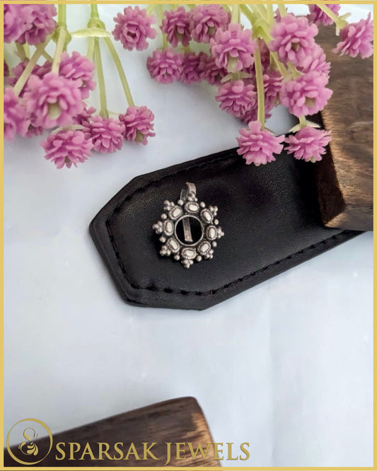 Silver Indian Nosepin by Sparsak Jewels