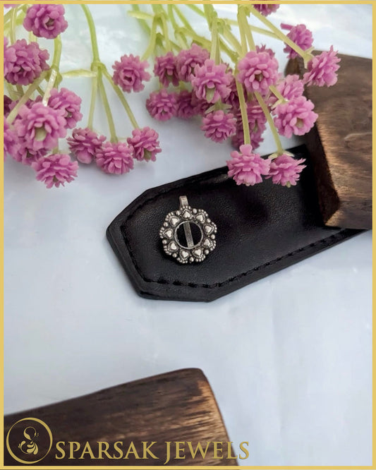 Indian Temple Jewelry Inspired Silver Nosepin by Sparsak Jewels