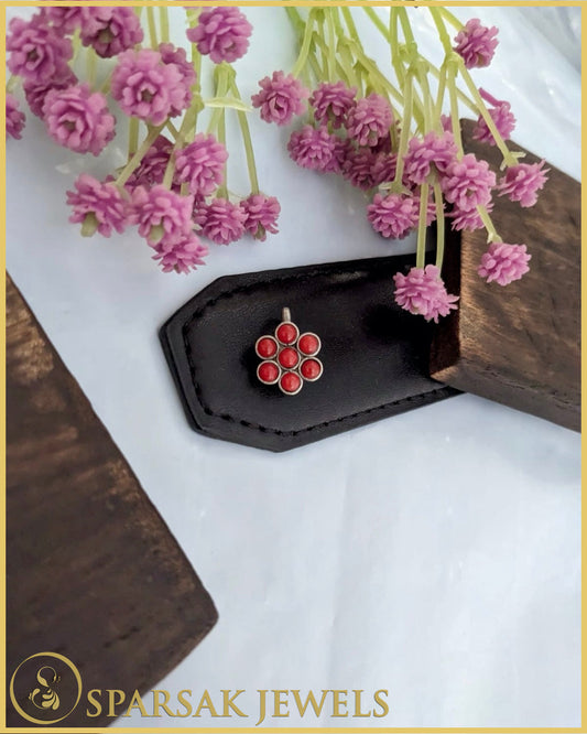 Silver Temple Nosepin for Sacred Beauty