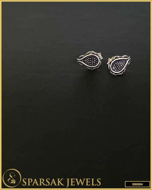 Sparsak Jewels Small Silver Stud Earrings - Modern simplicity for everyday elegance.