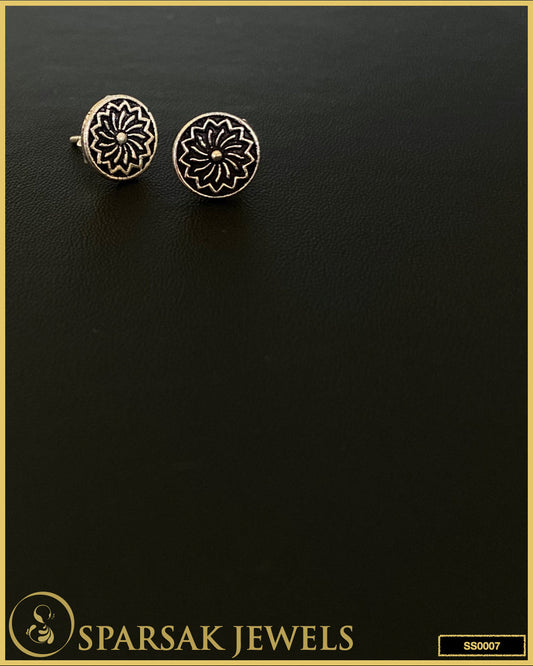 Sparsak Jewels Small Silver Stud Earrings - Sophisticated simplicity for effortless style.